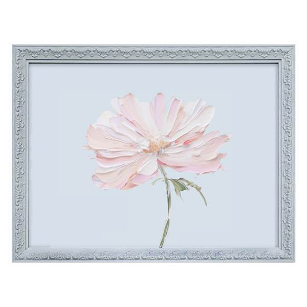Framed Flower on Color Wall Art, 16x12