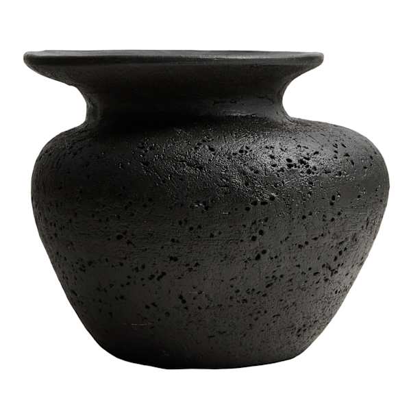 White Terracotta Vase, Medium