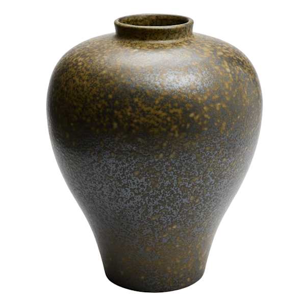Brown Ceramic Vase, 11"