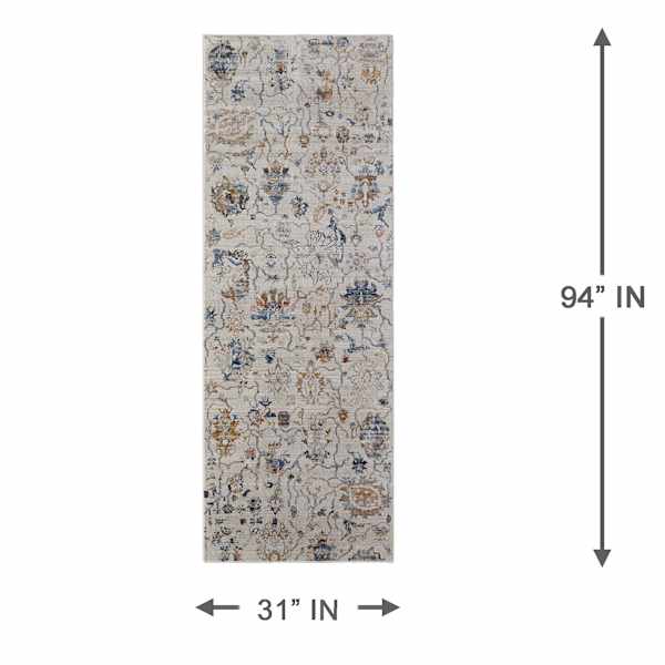 (B888) Honeyboom Hayden Paisley Multicolor Runner, 3x8