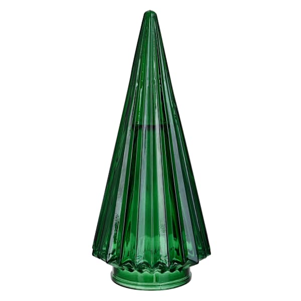 Golden Noel Glass Cone Tree, 10"