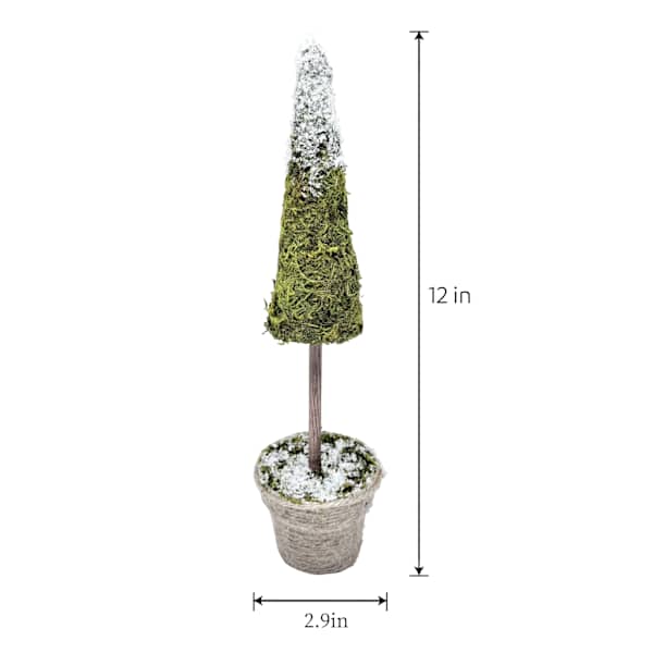 Homespun Natural Moss Tabletop Tree, 3x12