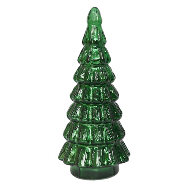 Green Glass Tree, 12"