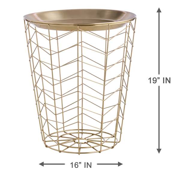 Brody Accent Table, Gold