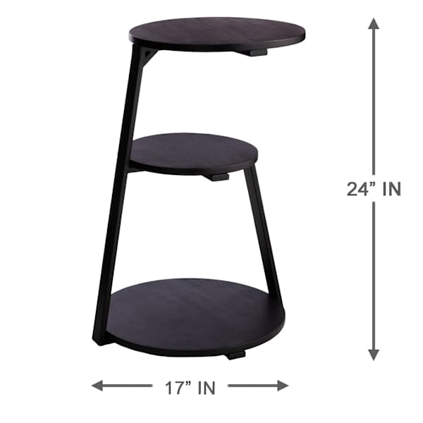 Crosby St. Skylar Accent Table, Black