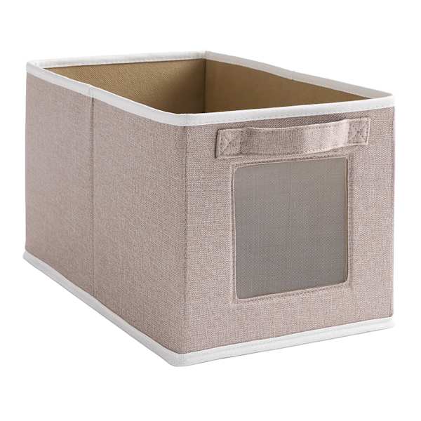 REAL SIMPLE Fabric Closet Storage Bin with Handle