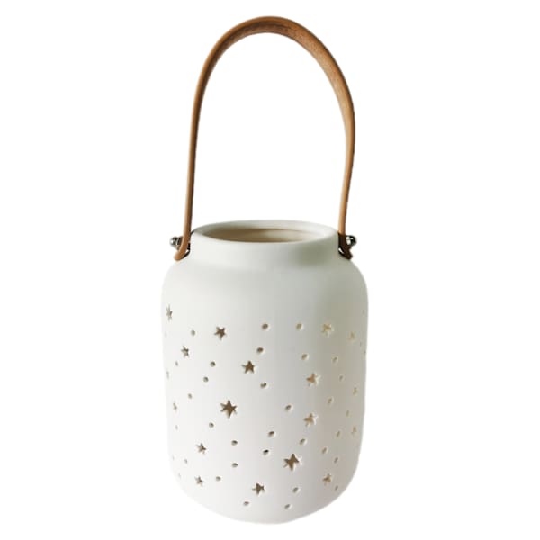 LED Ceramic Star Lantern, 7.2"