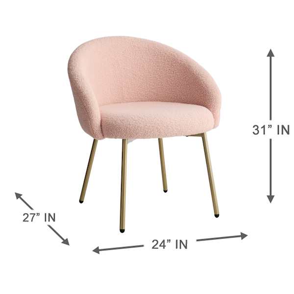 Jasmine Accent Chair, Pink