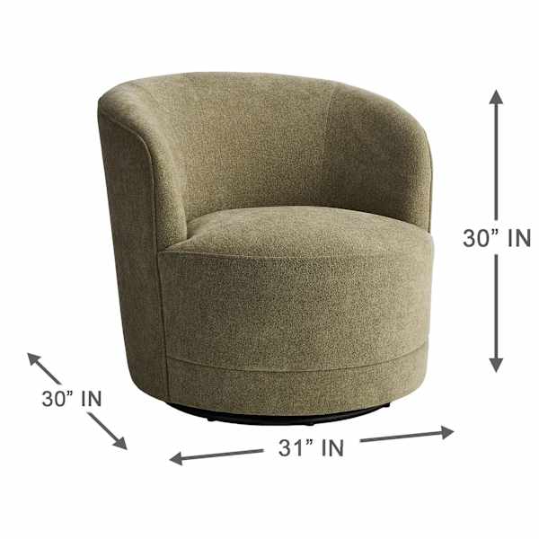 Sawyer Swivel Accent Chair, Moss