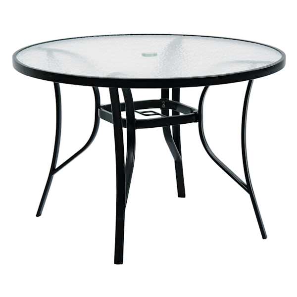 Woodhill Round Patio Dining Table, Black