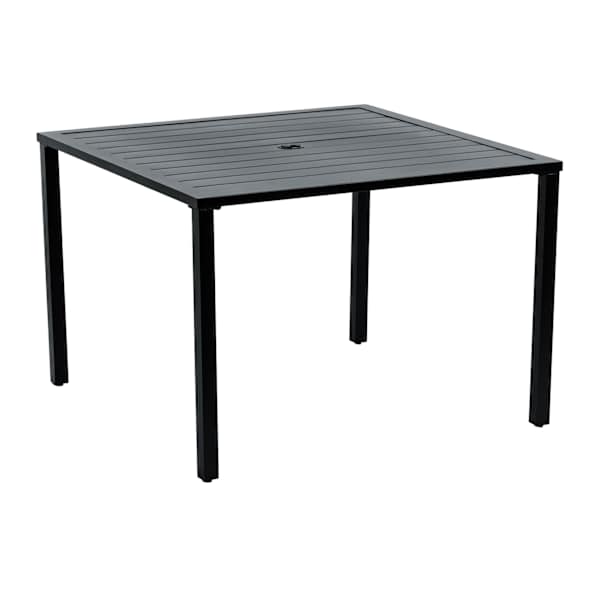 Grammercy Square Patio Dining Table, Black