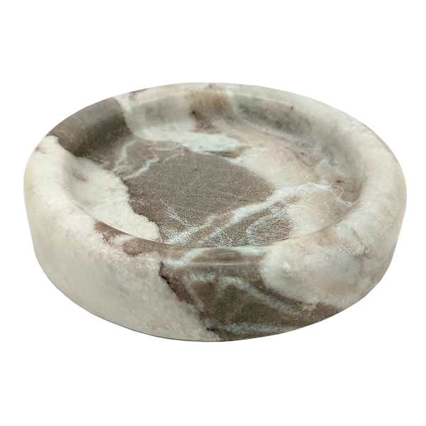Round Marble Candle Plate, 5"