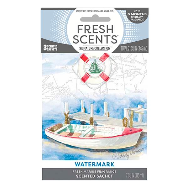 3-Pack Watermark Scented Sachets