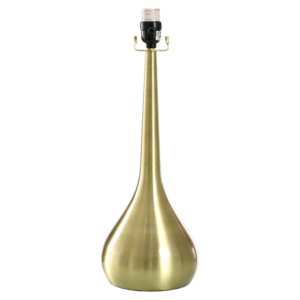 Brashed Brass Metal Medium Lamp Base, 20"