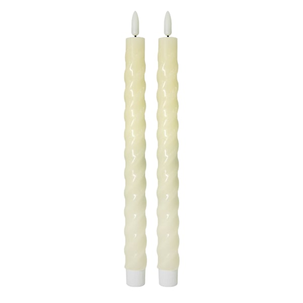 2-Pack Ivy LED Taper Candles, 10"