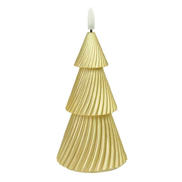 Twill Christmas Tree LED Candle with Timer, 3x7