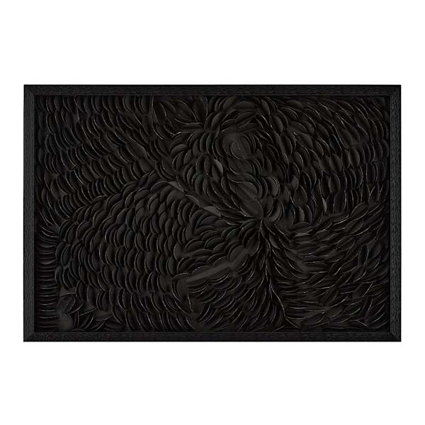 Crosby St. Black Dimensional Paper Wall Art, 27x26
