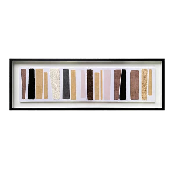 Crosby St. Glass Framed Abstract Forms Wall Art, 45x15