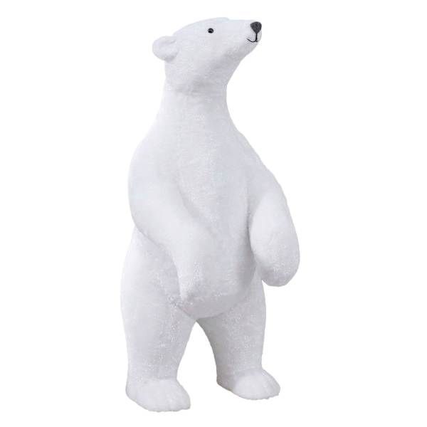 Silver Oversized Polar Bear, 47"
