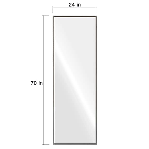 Grey Leaner Mirror, 24x72
