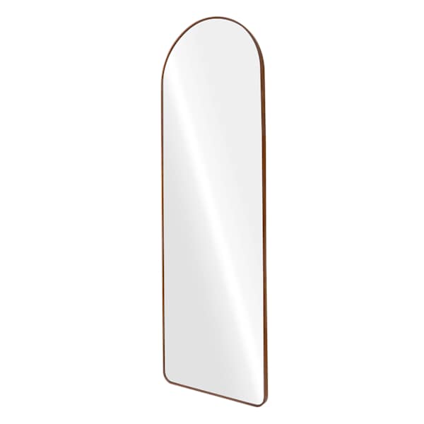 Arch Walnut Leaner Mirror, 24x70