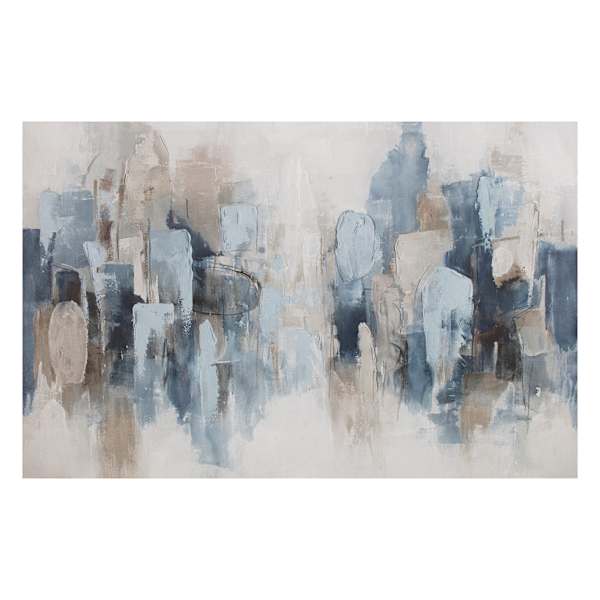 Blue Blocks Canvas Wall Art, 70x45