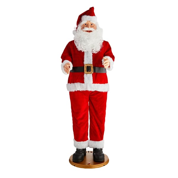 Life Size Dancing Animatronic Santa, 6'