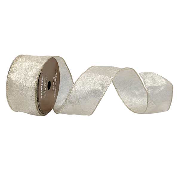 2.5" Gold Shiny Ribbon, 10yd