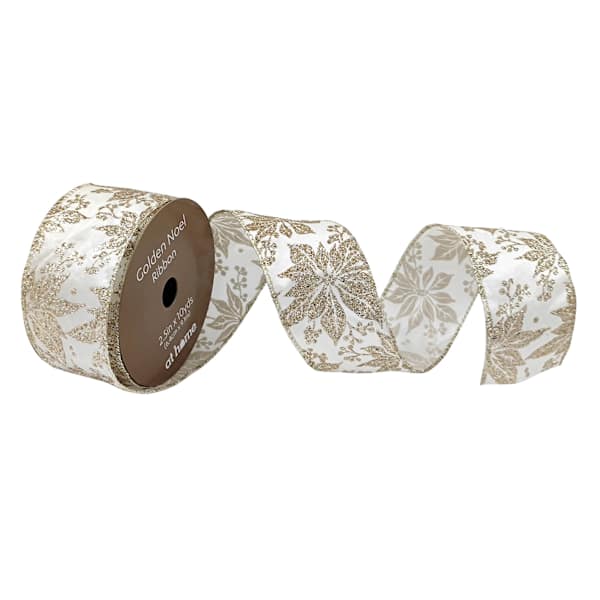 2.5" Poinsettia Ribbon, 2.5"