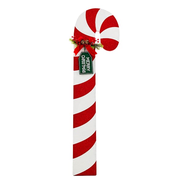Peppermint Swirl Candy Cane Leaner, 4'
