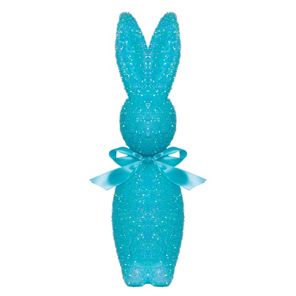 Blue Glitter Bunny, 16"