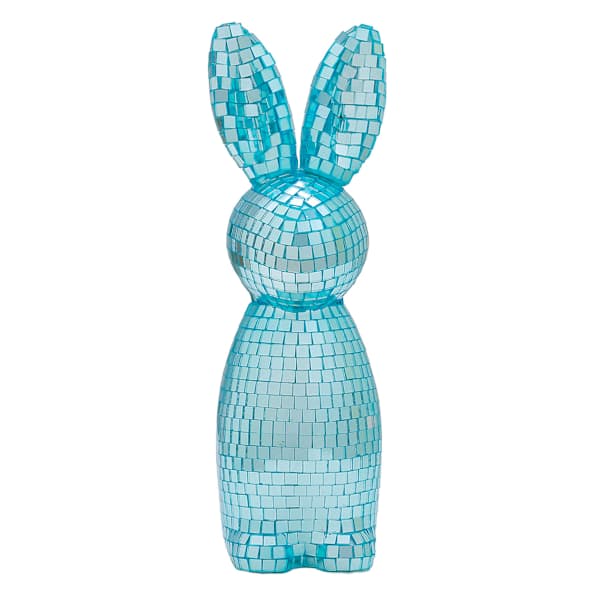 Blue Disco Bunny, 8"