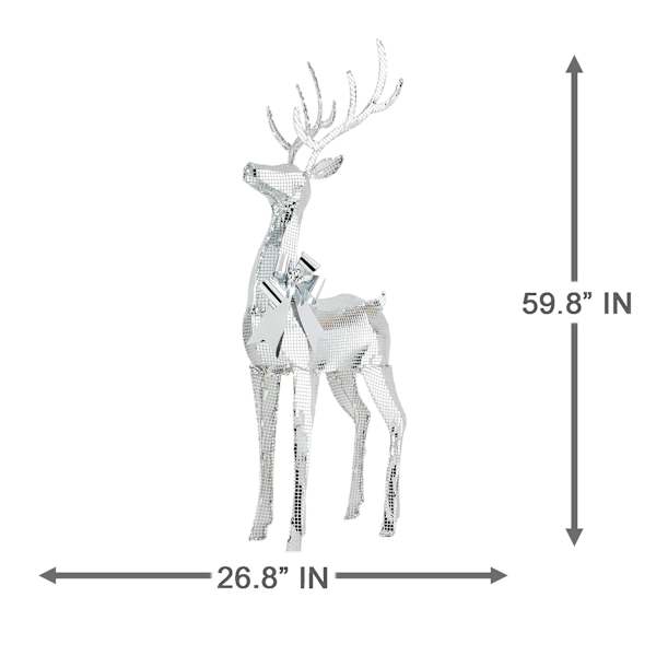 LED Disco Reindeer, 5'
