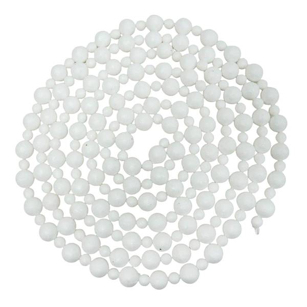White Ball Garland, 12'