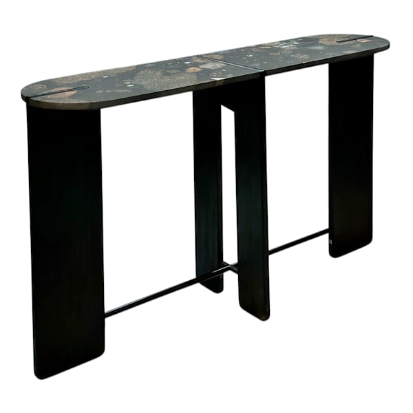 Eleanor Console Table, Black Marble