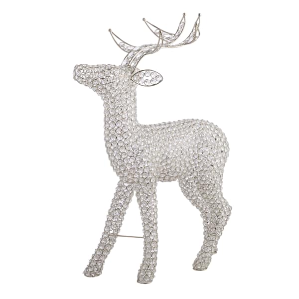 Arctic Wonderland Crystal Standing Reindeer, 25"