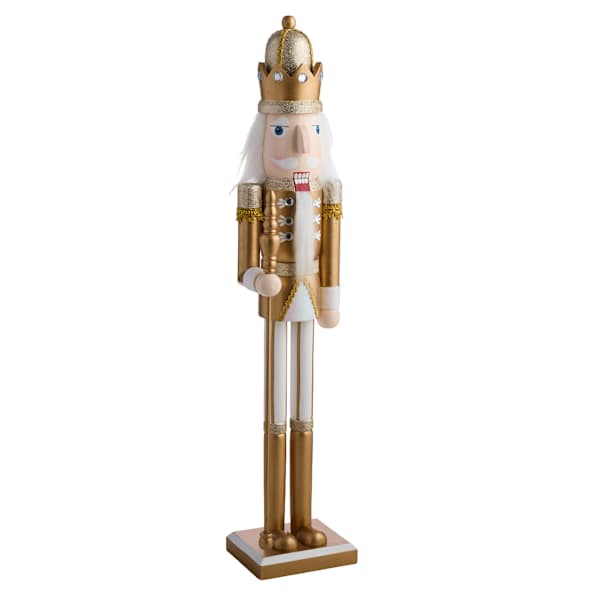 Gold & White Nutcracker, 36"