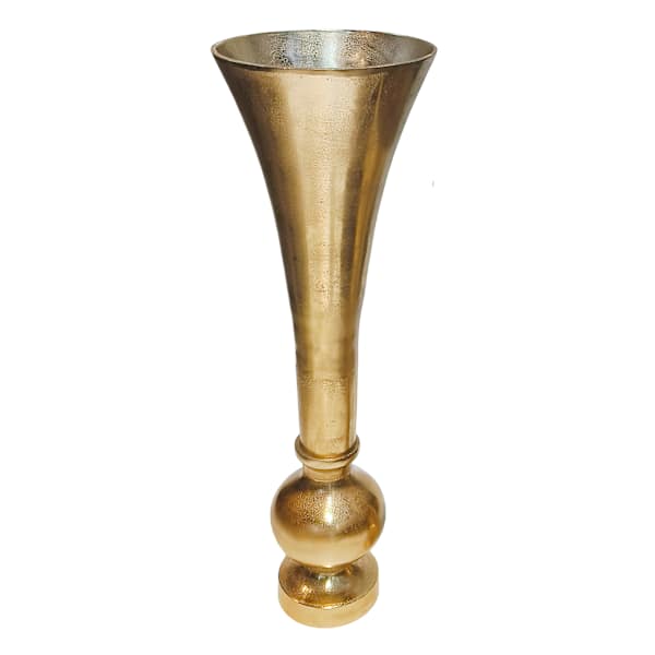Gold Trumpet Vase, 32"