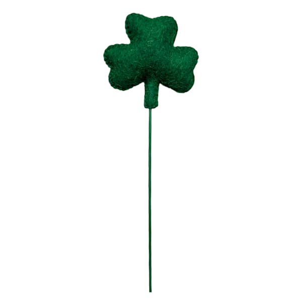 Green Shamrock Felt Pick, 14"