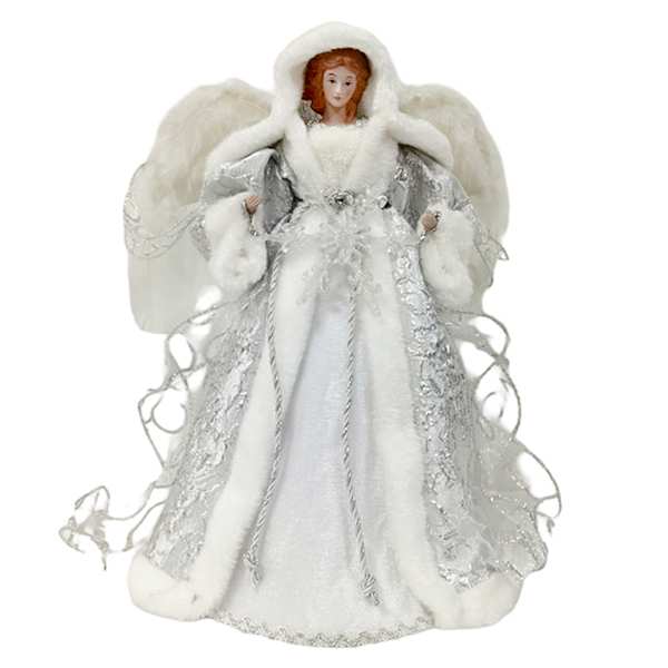 Silver Lace Angel, 16"