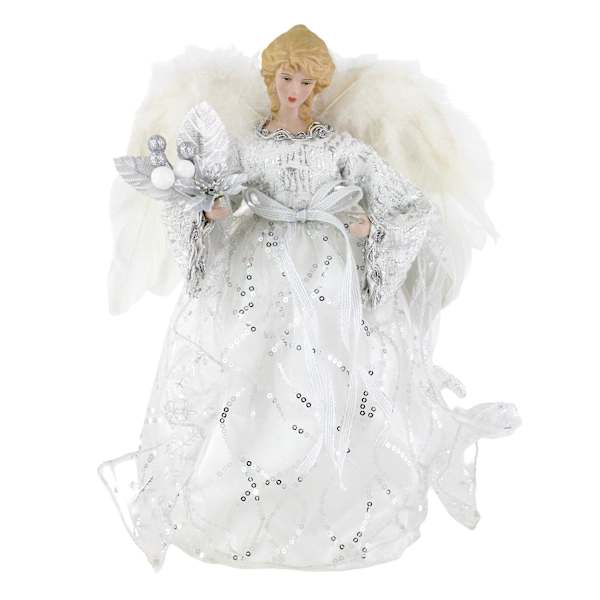 Silver & White Angel, 12"