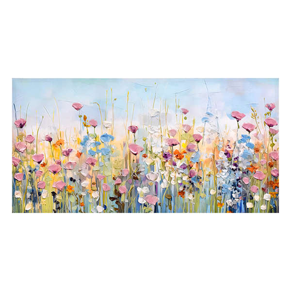 Floral Blooms Canvas  Wall Art, 40x20