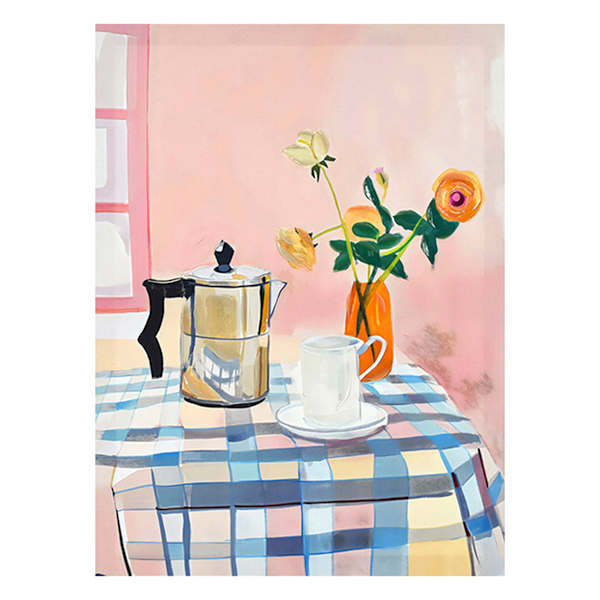 Tea on the Table Canvas Wall Art, 12x16