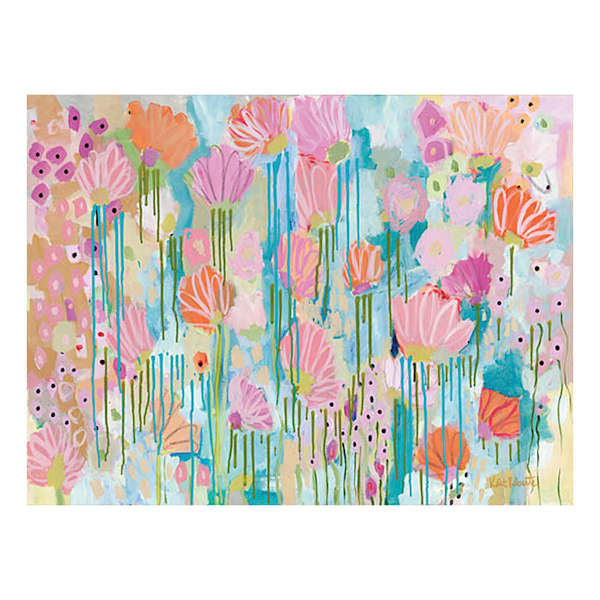 Kait Roberts Hand Painted Multi-Floral Canvas Wall Art, 40x30