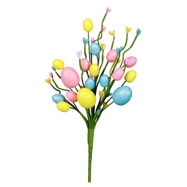 Glittery Eggs Stem, 12"