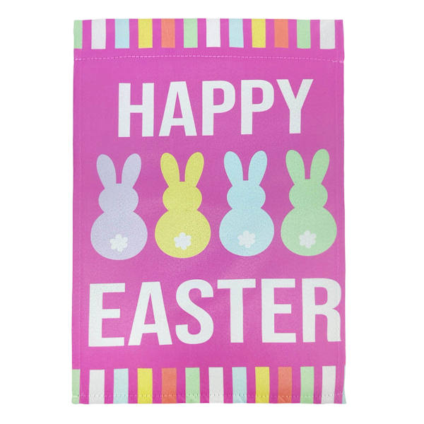 Happy Easter Bunnies Flag, 18"