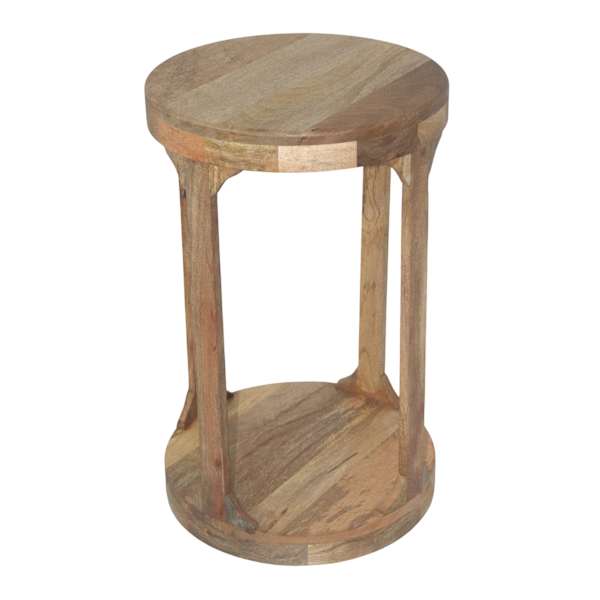 William Wooden Accent Table, Honey Oak Finish