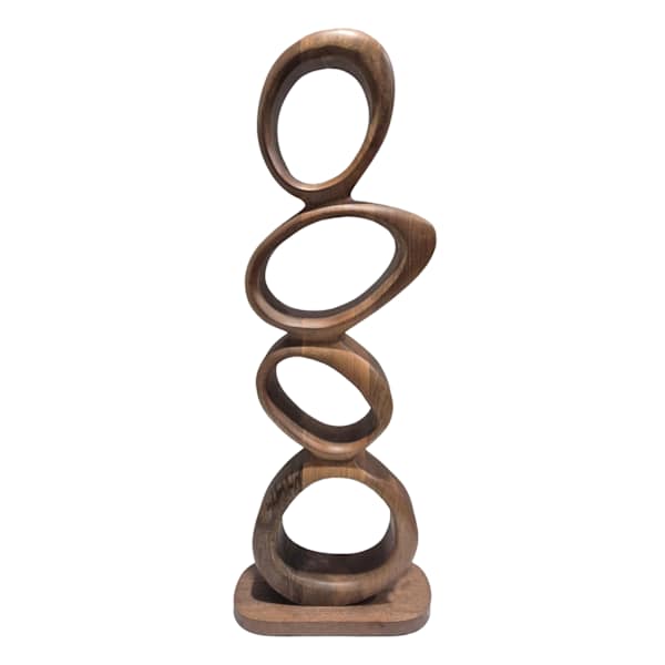 Wooden Floor Decor Figurine, 31.5"