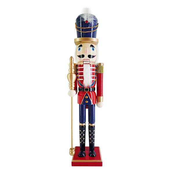 Red Wooden Nutcracker, 24"