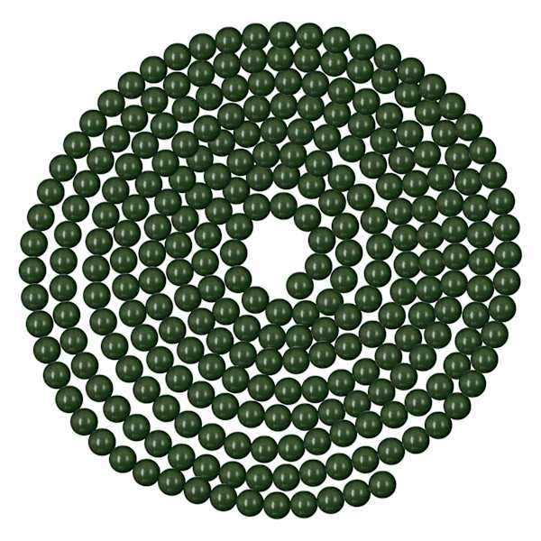 Green Wooden Bead Garland, 144"
